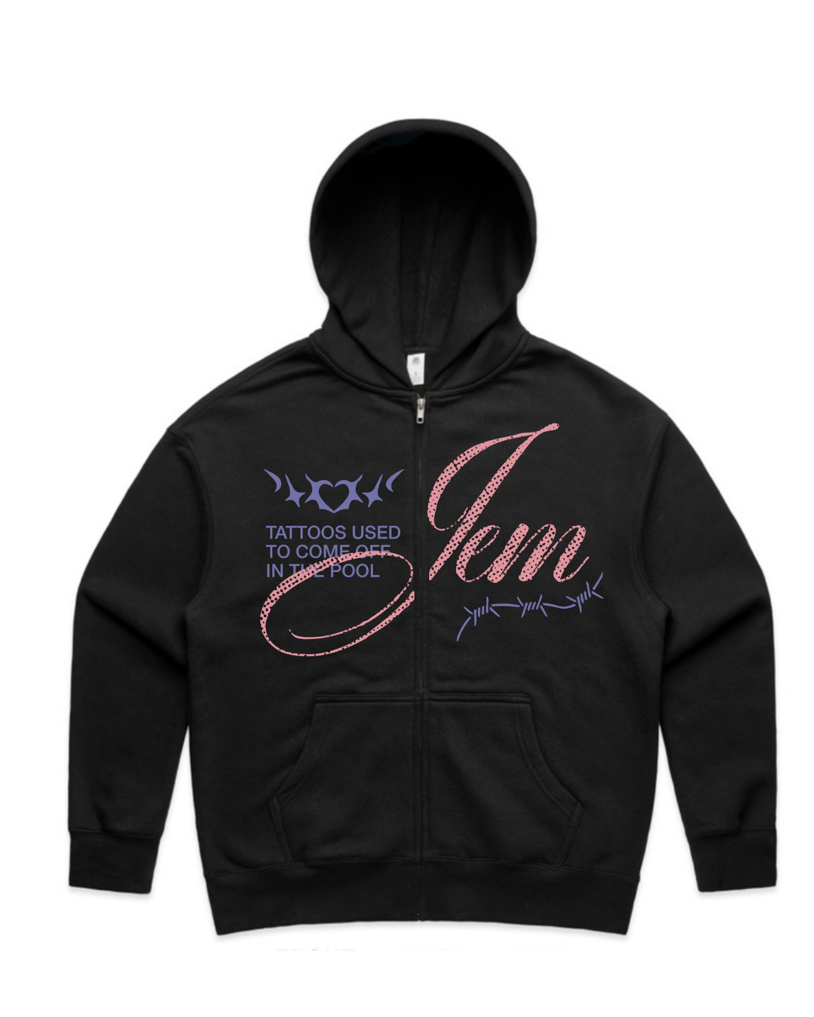 tattoos used to come off in the pool | Unisex Relaxed Hoodie