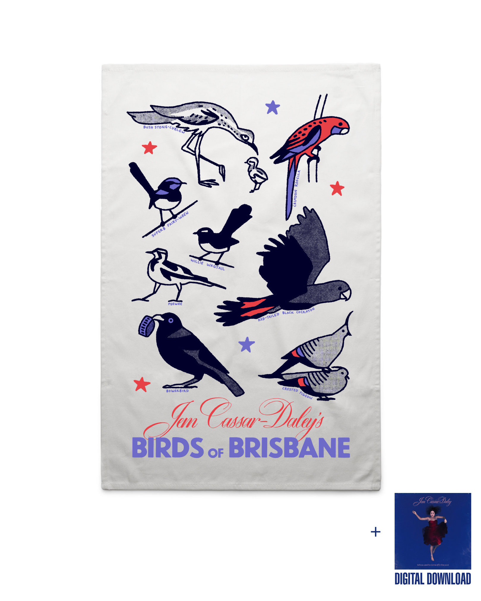 Birds of Brisbane | Tea Towel + Digital Download